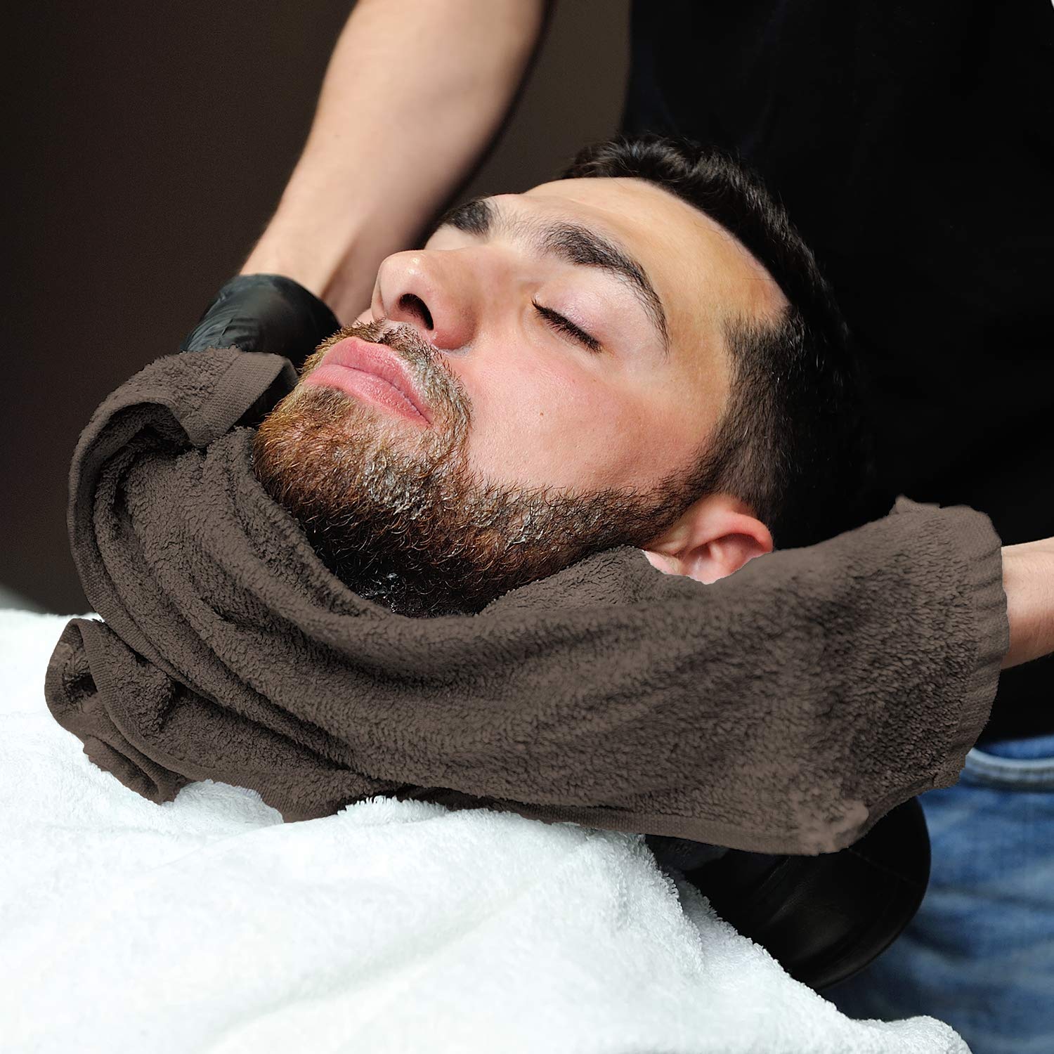 Arkwright Bleach Proof Salon Towels - Pack of 12 - Highly Absorbent, 100% Cotton, Quick Dry Spa Face Towel for Hair Stylist, Bar